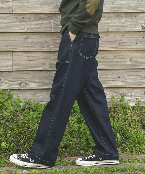 MR.OLIVE / RINSE WASH 12oz CRUNCH DEINIM / UTILITY PANTS / ミスターオリーブ リンスウォッシュ 12オンス クランチデニム / ユーティリティパンツ